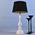 Elegant Capodimonte Table Lamp - 5587-B 3D model small image 1