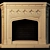 Gothic Stone Fireplace 3D model small image 1