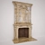 Classic Elegance Fireplace 3D model small image 1