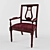 Elegant Classic Chair 3D model small image 1