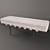 Contemporary Barcelona Bench 3D model small image 1