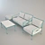 Elegant Tectona 1800 Furniture 3D model small image 1