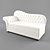 Elegant Crystal Chaise 3D model small image 1