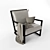 Elegant CLIO Chair by Maxalto 3D model small image 1