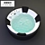 Hoesch Aviva 6620: German Round Acrylic Bathtub 3D model small image 1