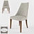 Elegant Medea-Antibes Chair 3D model small image 1