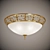 Greek Ornament Ceiling Light 3D model small image 1