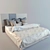 Cozy Dream: Classic Bed 3D model small image 1