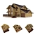 Ready-to-move Wooden House (150 sq.m) 3D model small image 1