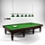 12ft Snooker Table: Premium-Quality for Ultimate Game Experience 3D model small image 1