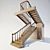 Spiral Wood Staircase 3D model small image 1