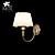 Arte Lamp A3579AP-1AB: Classic Sconce with Shade 3D model small image 1