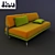 Elegant Single Sofa Bed 3D model small image 1