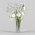 Elegant Iris and Gypsophila Bouquet 3D model small image 1