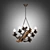 Vintage Copper Pendant Light 3D model small image 2