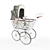 Classic Child Carriage 3D model small image 1