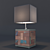 Teak Street Table Lamp 3D model small image 1