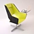 Swivel Table Office Chair 3D model small image 2