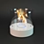EcoFlame Ceramic Bio Fireplace 3D model small image 1