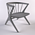 Modern Soren Lounge Chair: Stylish and Comfortable 3D model small image 2