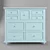 Luxury Haven Dressing Chest with 9 Drawers 3D model small image 1