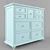 Luxury Haven Dressing Chest with 9 Drawers 3D model small image 2