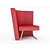 Title: Leather Armchair 3D model small image 1