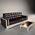 Modern Sofa with Coffee Table Set 3D model small image 1