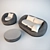 Elegant Bliss: Paola Lenti Sofa & Armchair 3D model small image 2