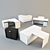 Modern Office Furniture 3D model small image 1