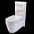 Duravit Starck 2 Toilet (212909) 3D model small image 2