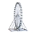 42m Ferris Wheel: Ultimate Thrill Ride! 3D model small image 1