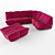 Cozy Modular Togo Sofa by Ligne Roset 3D model small image 1