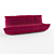 Cozy Modular Togo Sofa by Ligne Roset 3D model small image 2