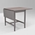 Classic LEKSVIK Drop-leaf Table 3D model small image 2