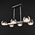 Adjustable Six-Spot Chandelier 3D model small image 1