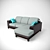 Elegant March 8 Sofa 3D model small image 2