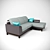 Elegant March 8 Sofa 3D model small image 3