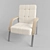 Elegant Poured Chair 3D model small image 1