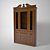 Elegant Wooden Wardrobe 3D model small image 1