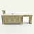 Bathroom Vanity: Elegant Storage Solution 3D model small image 1