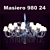Title: Masiero 980 24-Light Metal Chandelier 3D model small image 1
