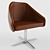 Modern Leather Office Chair 3D model small image 1