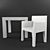 Vondom Jut Outdoor Chair & Table - Stylish and Functional 3D model small image 1