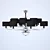 Elegant Barovier Chandelier 3D model small image 1