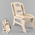 Title: Ethnic Style Folding Chair 3D model small image 1