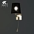 Arte Lamp A9246AP-2SS: Modern Sconce with Shade 3D model small image 1