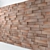 Decorative Wooden Wall Panels 3D model small image 1