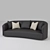 Couch Bokara Grey 3D model small image 1