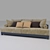 Contemporary Chic Sofa 3D model small image 1